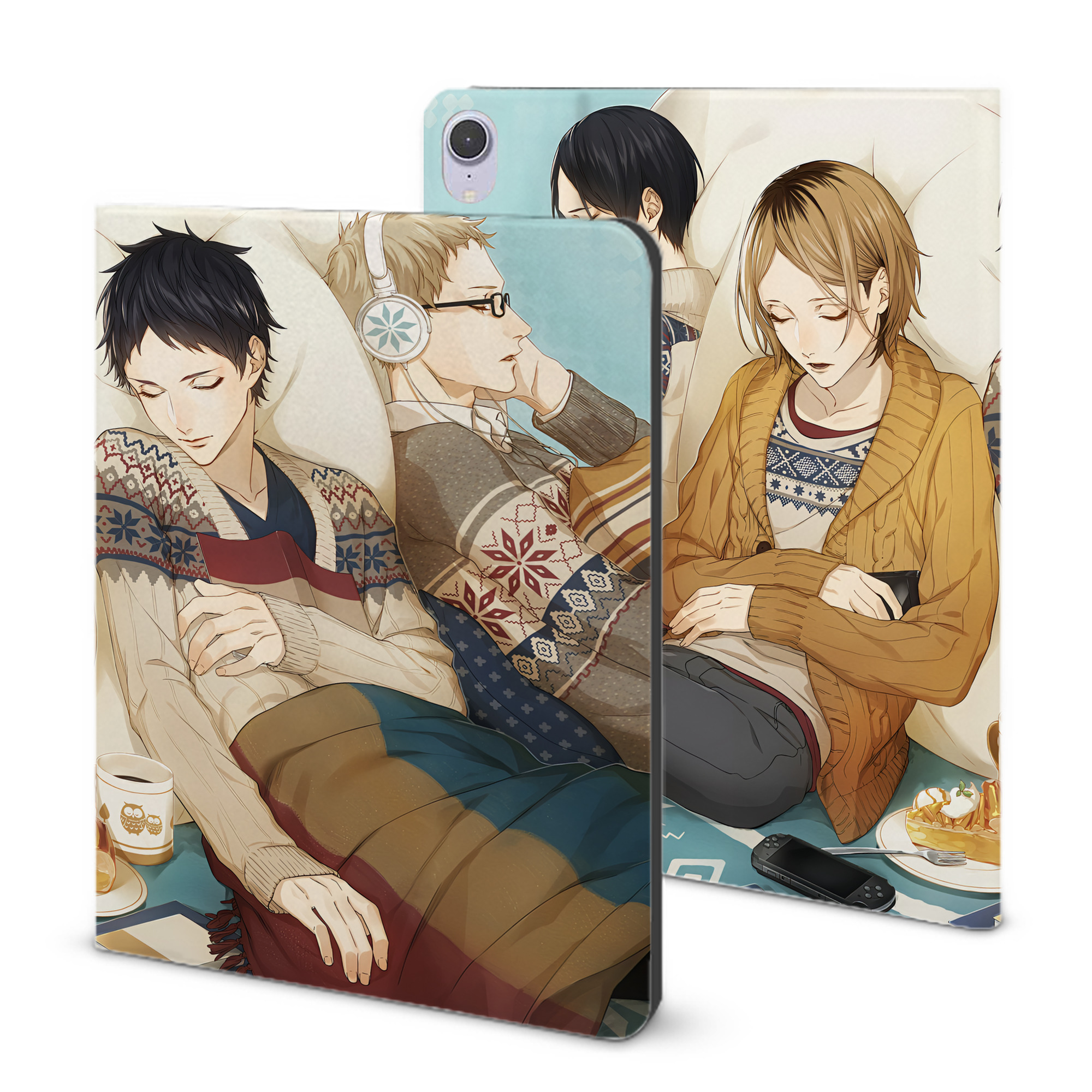 （画像用） ハイキュー!! Haikyu!! IPad ケース ブック型 PUレザー TPU 耐衝撃 軽量 薄型 ペン収納なし 全面保護 IPad 各モデル対応